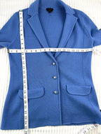 Talbots 100% Pure Merino Wool Sweater Blazer | Size S at Blue Sparrow Shop  measuring 36" bust and 25" shoulder to hem 