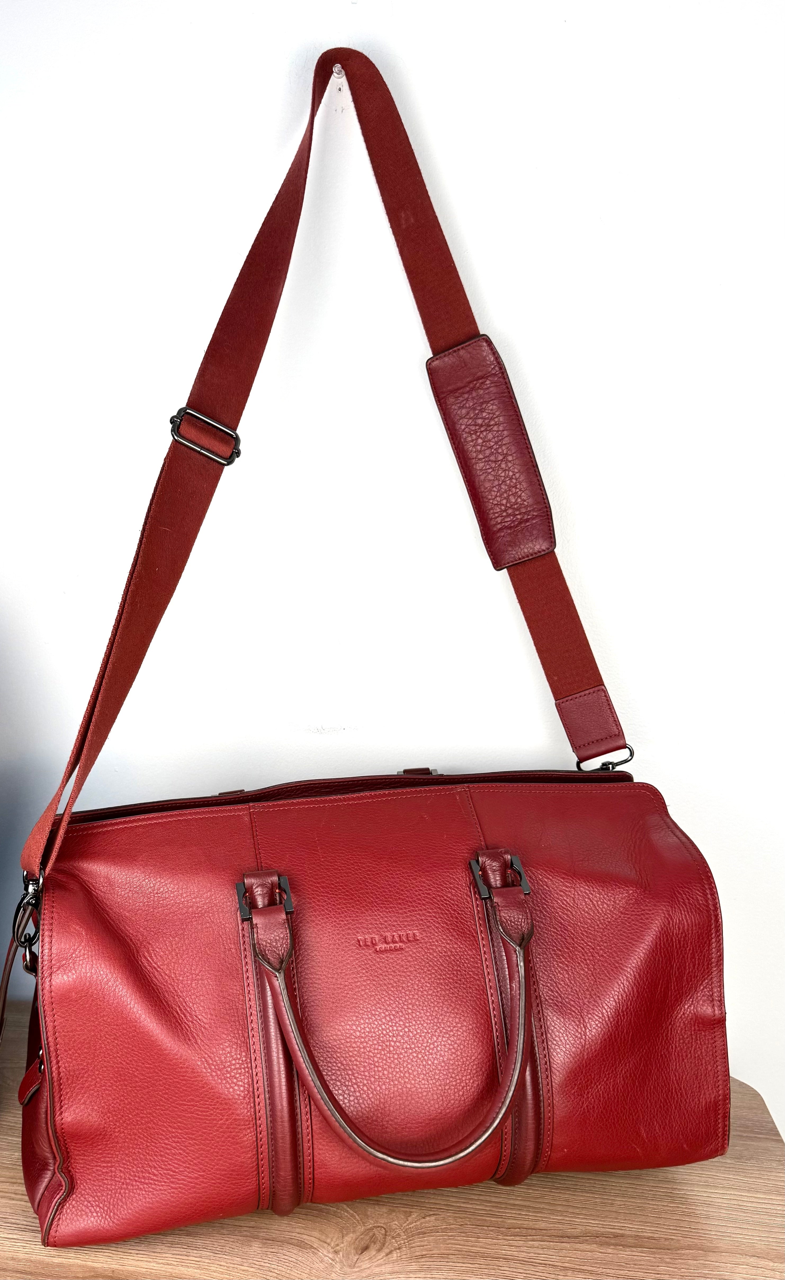 Ted Baker London Leather Weekend Travel Duffle Bag