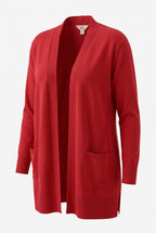 Terra & Sky Relaxed Fit Recycled Cardigan | Size 1X on white background