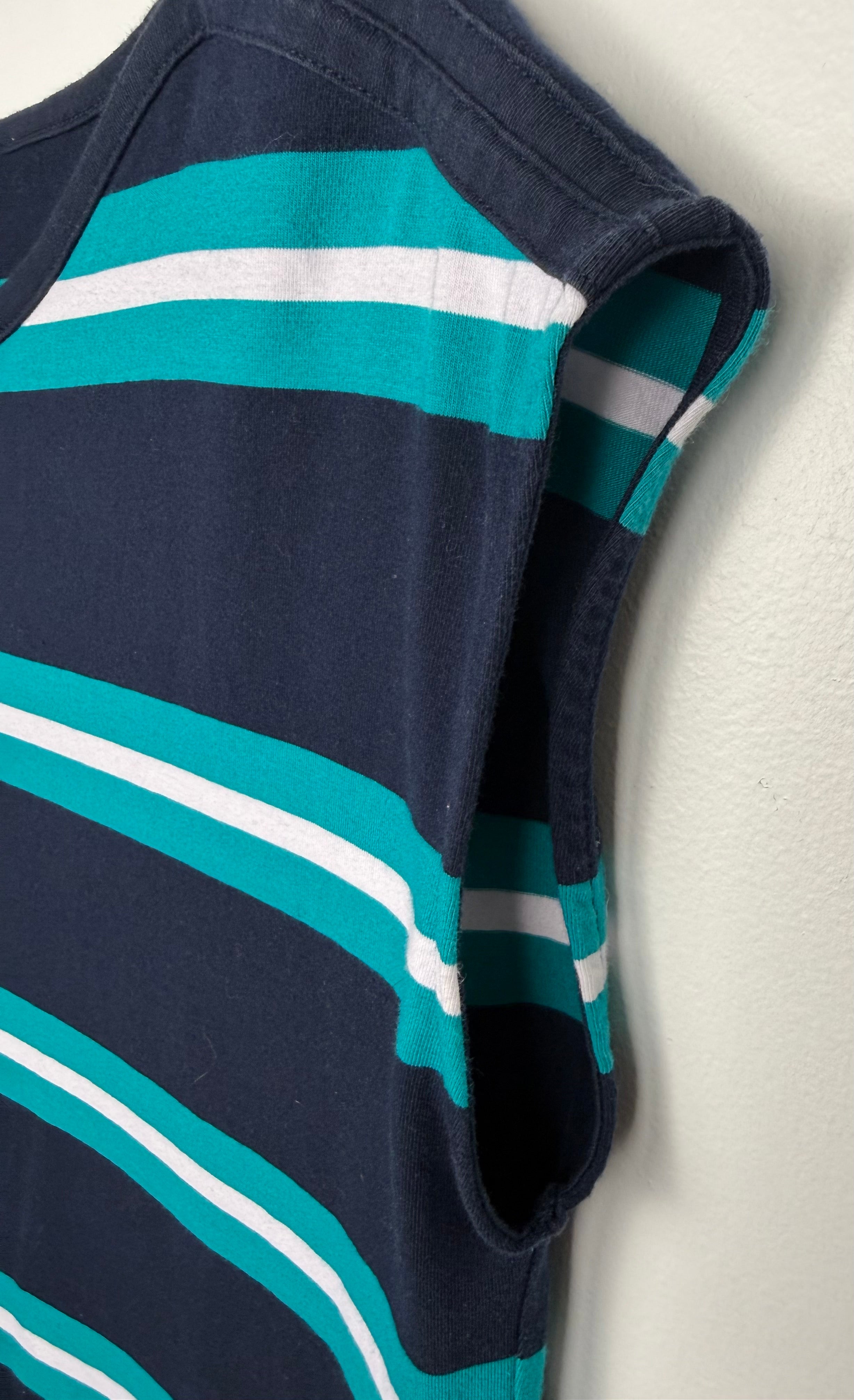 close up of cap sleeve on Tommy Hilfiger Cap Sleeve Shift Dress at Blue Sparrow Shop
