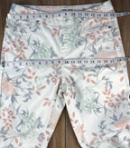 Tribal Brand Pastel Coloured Floral Jegging Jeans at Blue Sparrow Shop measuring 32" waist and 36" hips