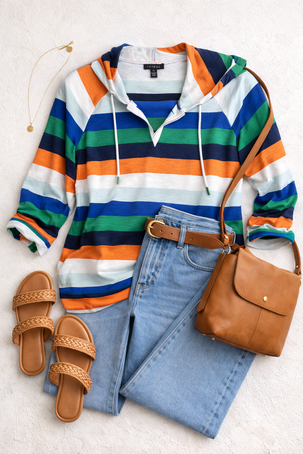 Tribal Rugby Style Varsity Sweater at Blue Sparrow Shop lifestyle photo