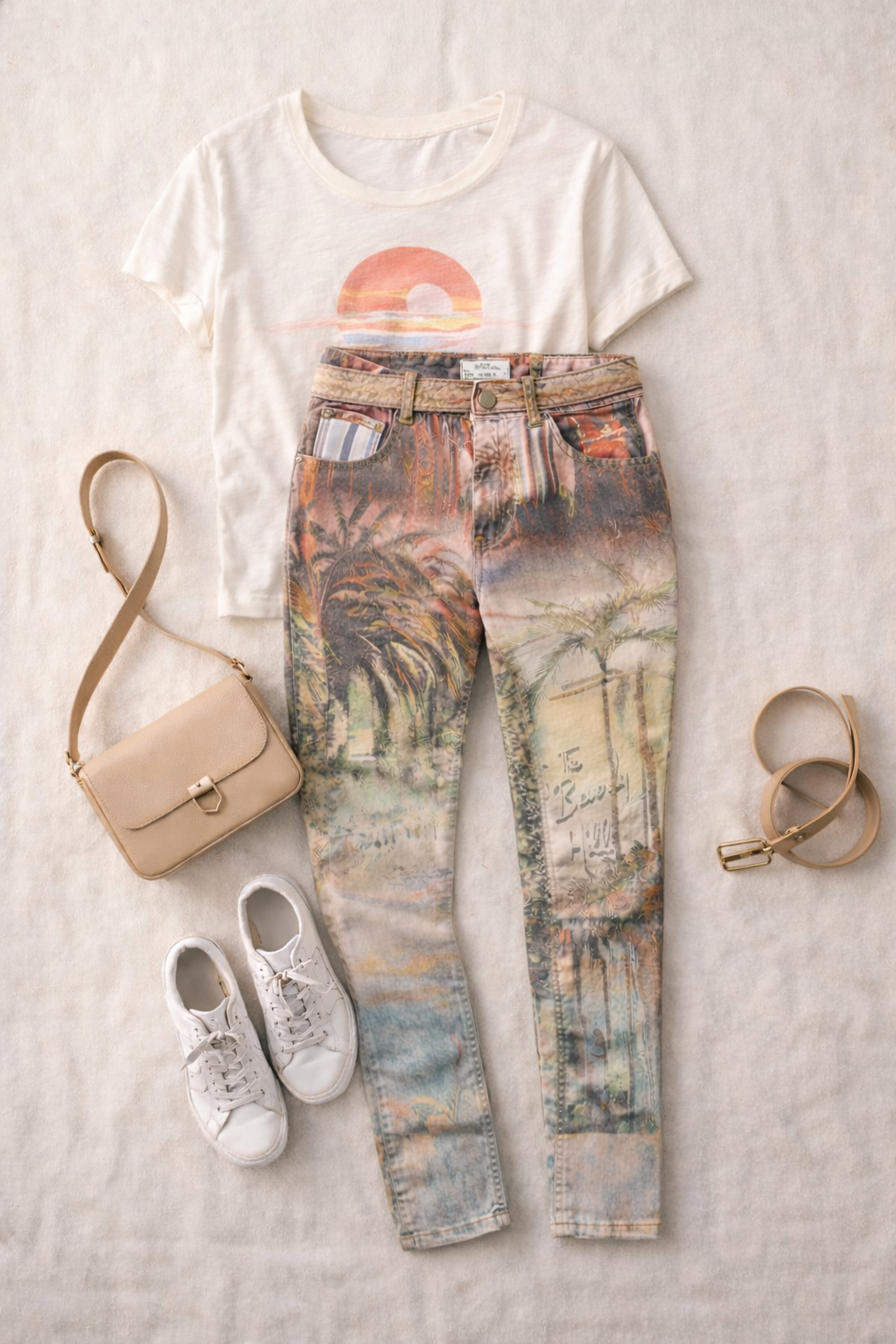 Tribal Skinny Jeans - Beverly Hills Print at Blue Sparrow Shop lifestyle photo 