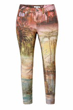 Tribal Skinny Jeans - Beverly Hills Print on ghost body