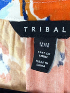 Tribal floral spring top inside label