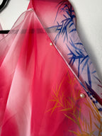 Tropical Sheer Wrap | Cover-Up | One Size at Blue Sparrow Shop tiny pearly buttons to tie differently 