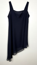 Ursula of Switzerland Vintage Navy Asymmetric Dress at Blue Sparrow Shop