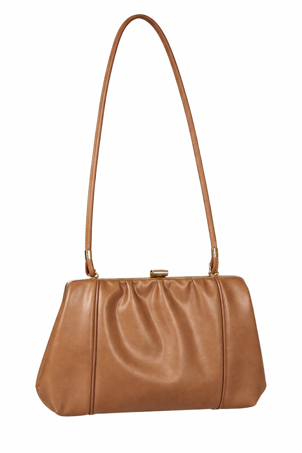 Vintage Brown Leather Frame Purse at Blue Sparrow Shop