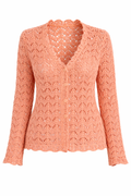 Vintage Crochet Hand Knit Cardigan at Blue Sparrow Shop