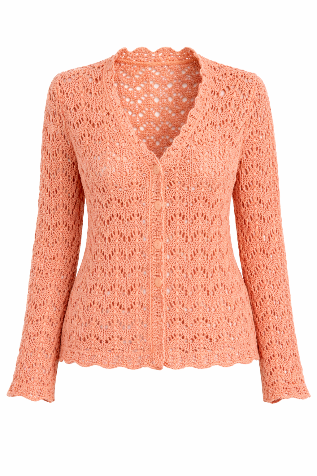 Vintage Crochet Hand Knit Cardigan at Blue Sparrow Shop