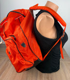 Vintage World Famous Hiking Backpack shown on mannequin 