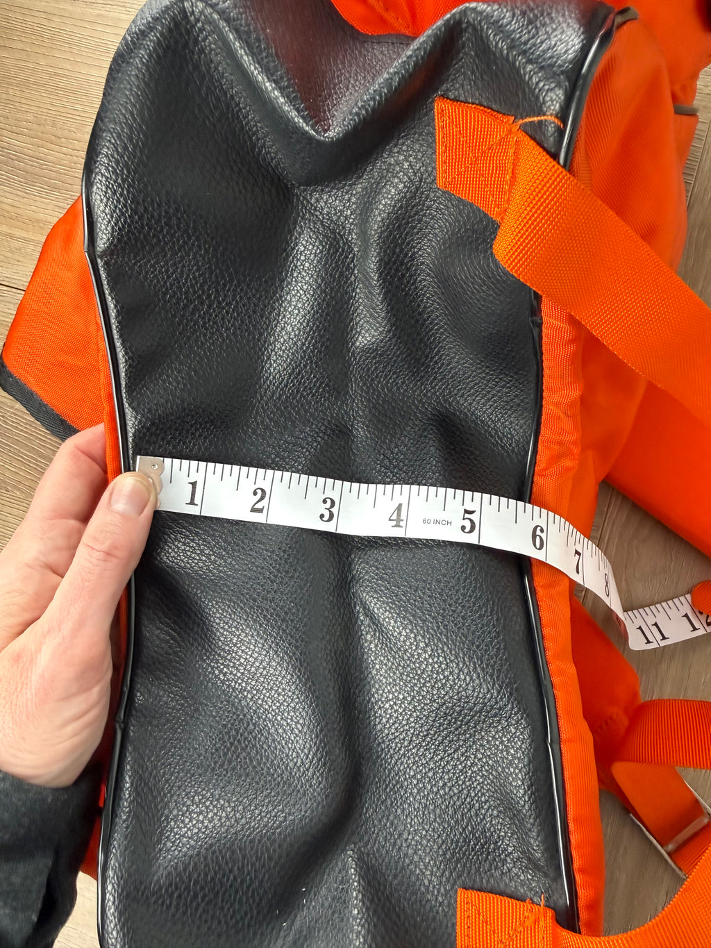 Vintage World Famous No 216 hiking backpack measuring approx 6" deep