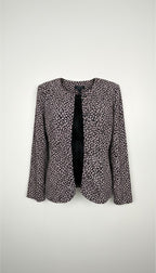 Vintage floral print navy Jacket Made in Canada at Blue Sparrow Shop 