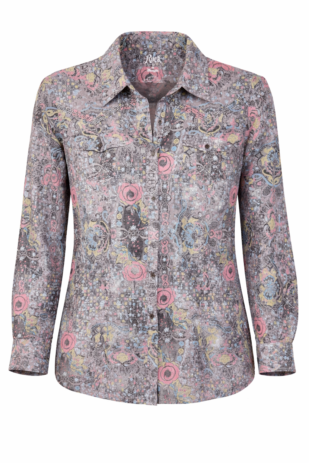 Women's 100% Cotton Wrangler Western Button Front Shirt at Blue Sparrow Shop