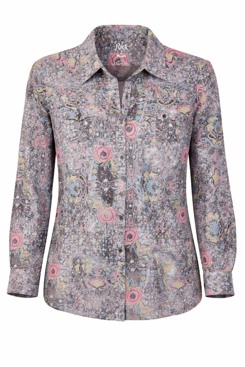 Women's 100% Cotton Wrangler Western Button Front Shirt at Blue Sparrow Shop