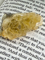 yellow fluorite up close 