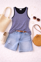 Zara Boucle Tank Top at Blue Sparrow Shop lifestyle photo