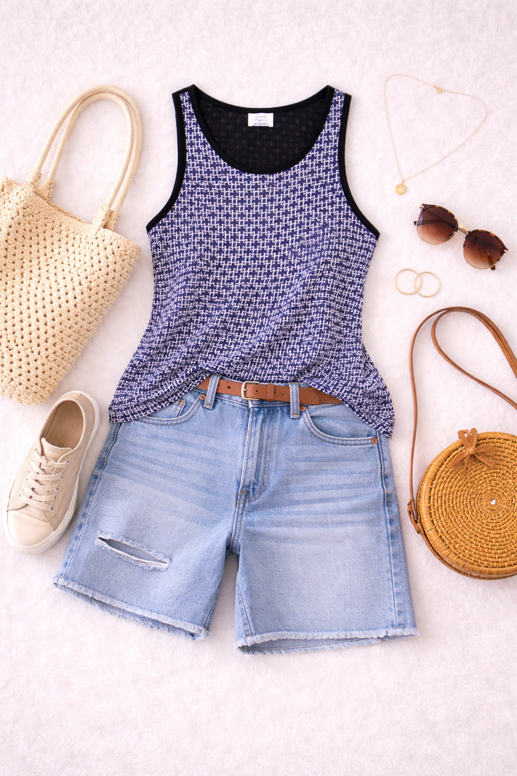 Zara Boucle Tank Top at Blue Sparrow Shop lifestyle photo