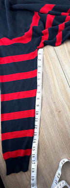 Zara Navy &amp; Red Striped Sweater  measuring 18" sleeve length