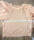 Zara feathery top measuring 36" bust 