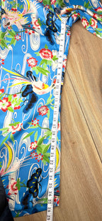 Zara patterned pants measuring 28" inseam 