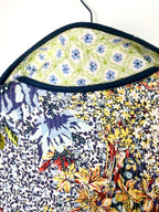 back of collar on Handmade Reversible Quilted Patchwork Jacket