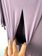 back cutout detail on Leave Nothing But Footprints Bamboo Tee