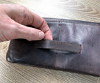 back holding strap on Latico Leathers best selling Terry Leather Wallet 