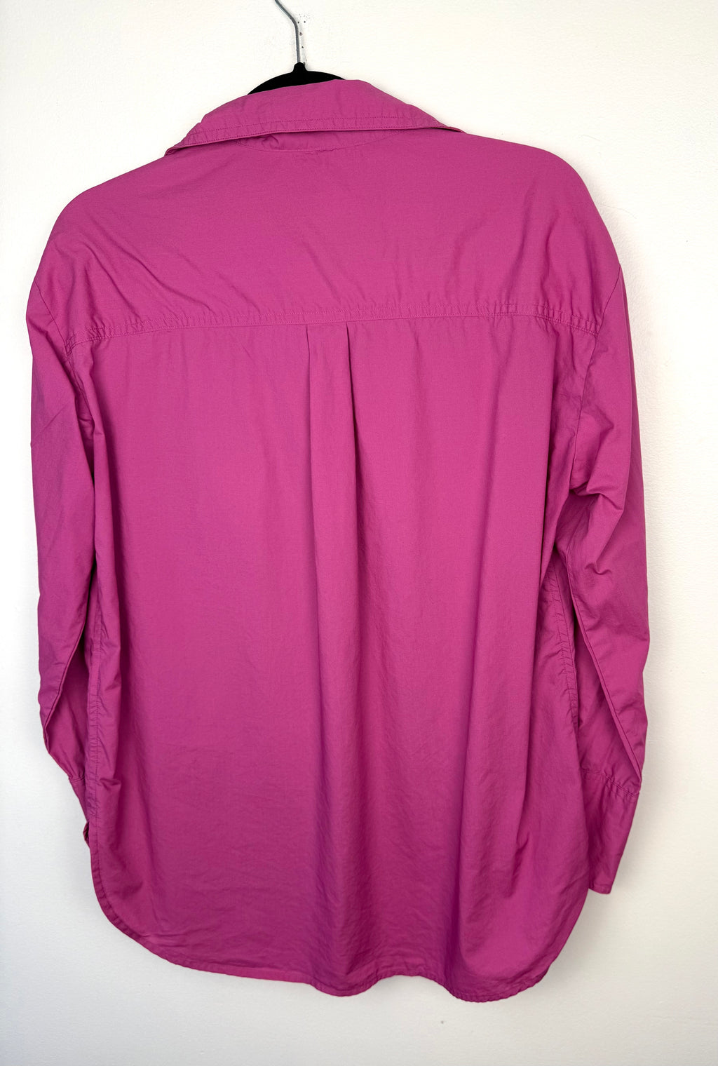 back of 100% Cotton Banana Republic Pink Button Front Shirt | Oversized at Blue Sparrow Shop