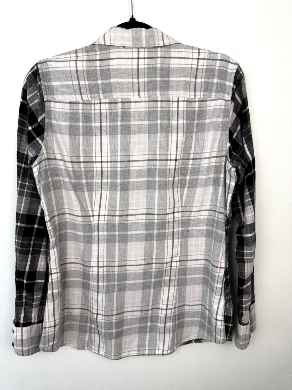 back of 100% Cotton Eddie Bauer Plaid Shirt | Size M