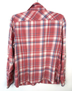 back of 100% Cotton LL Bean Plaid Shirt | Size S