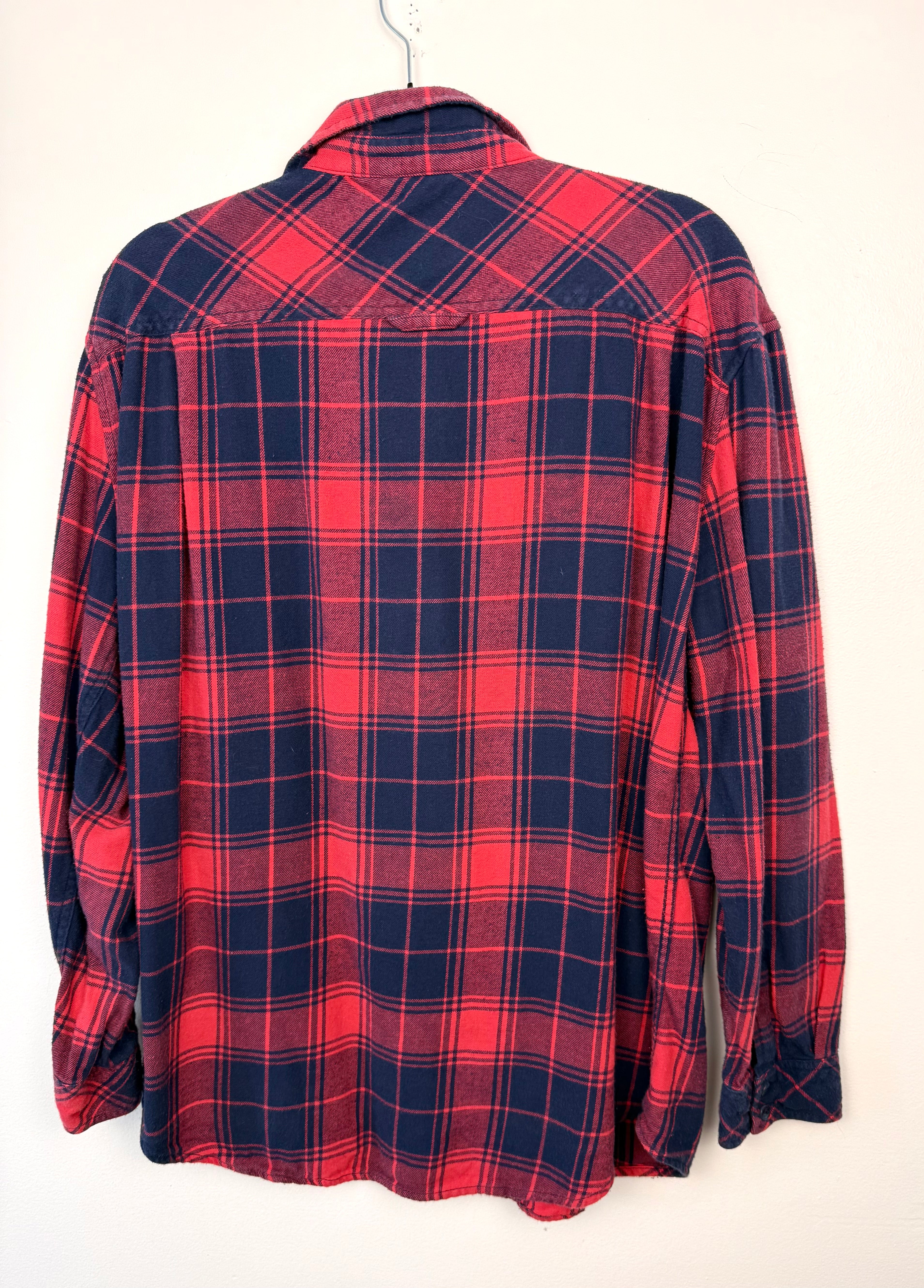 back of 100% Cotton TNA Button Front Shirt | Size L