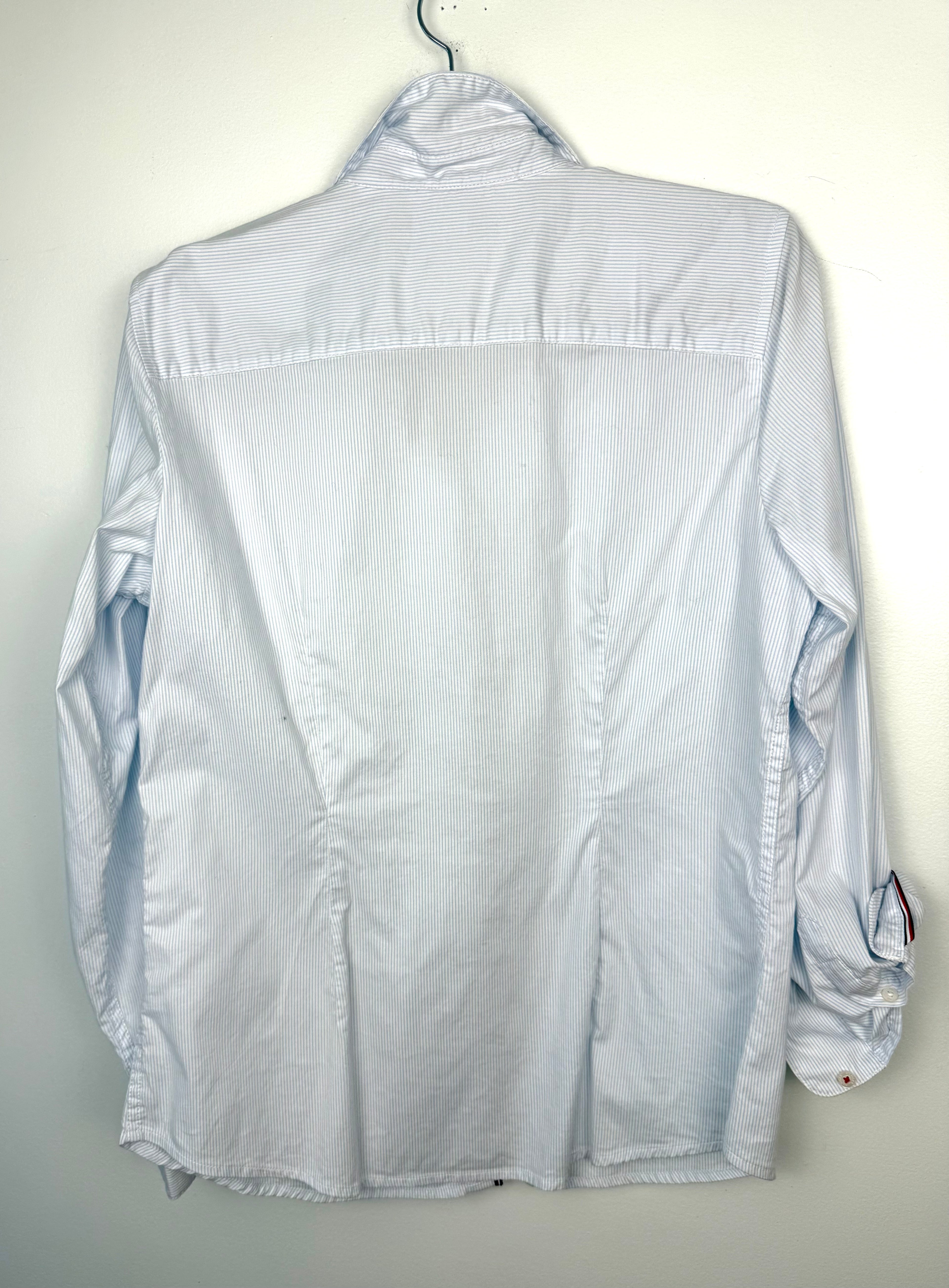 back of 100% Cotton Tommy Hilfiger Classic Button Front Shirt | Size M