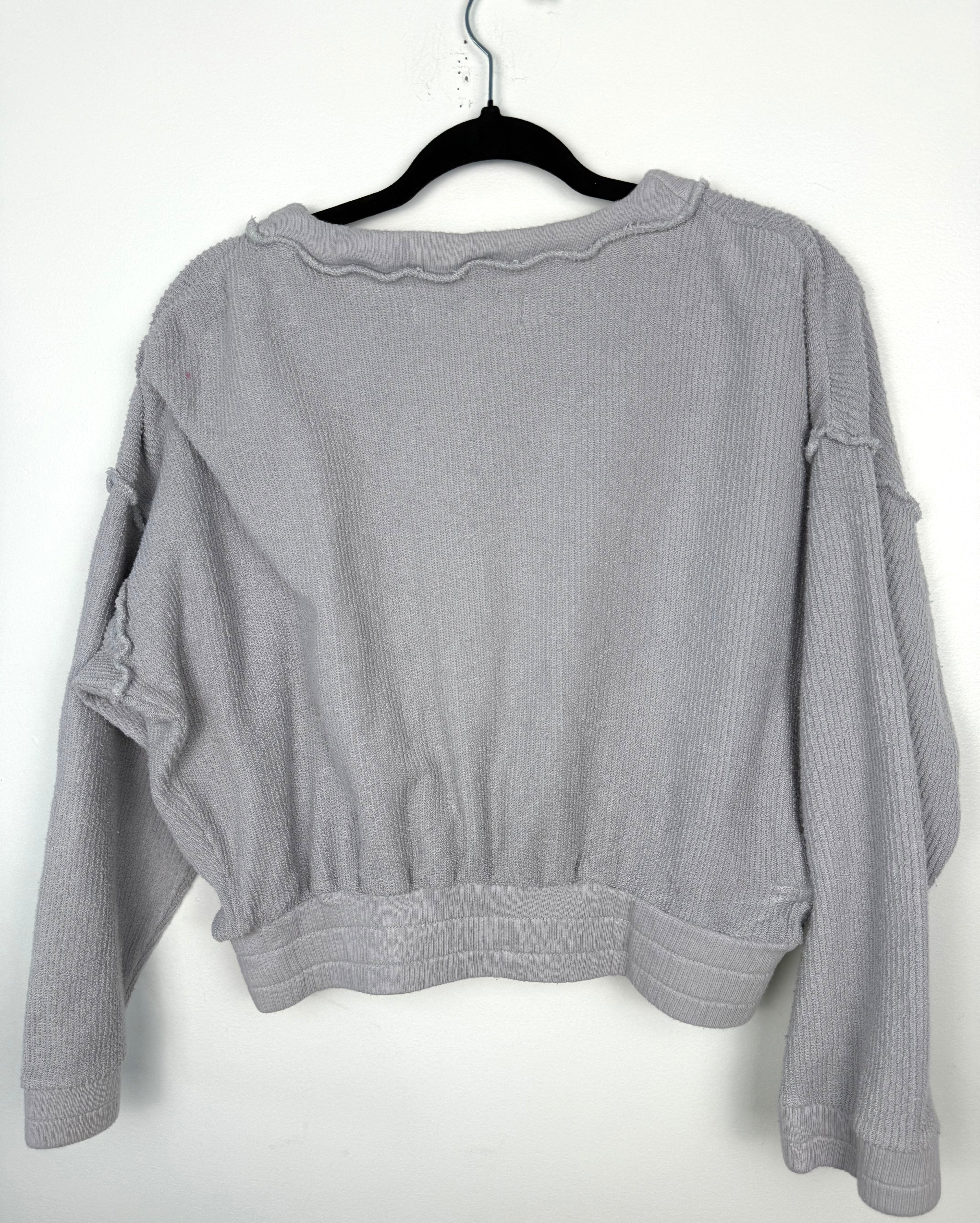 back of 100% Cotton Vintage Havana Cropped Cardigan | Size S at Blue Sparrow Shop 