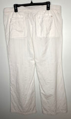 back of 100% Cotton  Wide-Leg Beach Pants | Size XL  at Blue Sparrow Shop Resale 