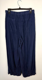 back of 100% Linen Pull-On Pants | Relaxed | Size S at Blue Sparrow Shop