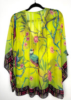 back of 100% Silk Kaftan Top Matthew Williamson for H&M | Size S at Blue Sparrow Resale Shop