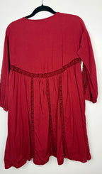 back of  American Eagle Outfitters Crochet-Trim Boho Dress | Size S at Blue Sparrow Shop 