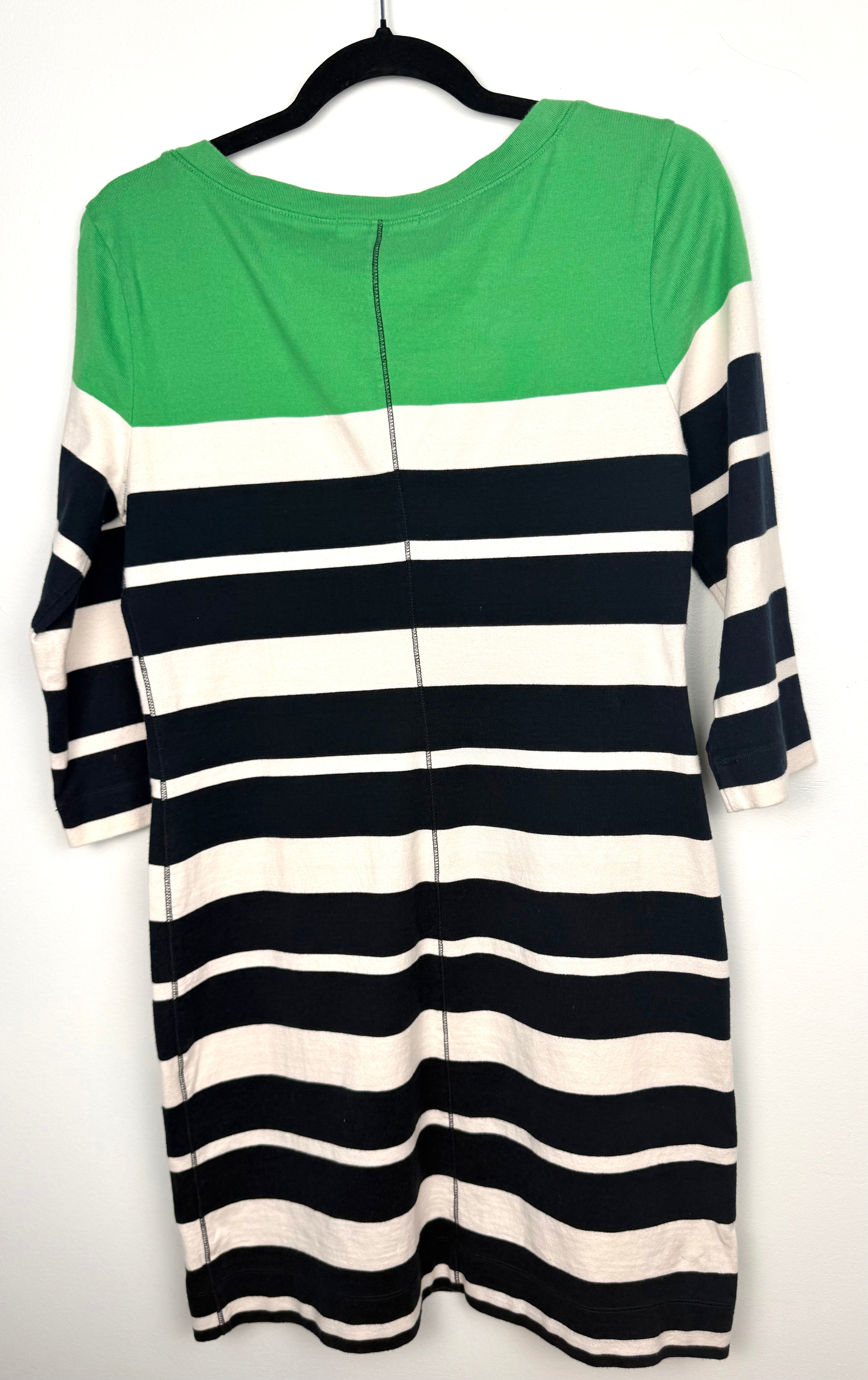 back of Banana Republic Colourblock Striped Dress at Blue Sparrow Shop
