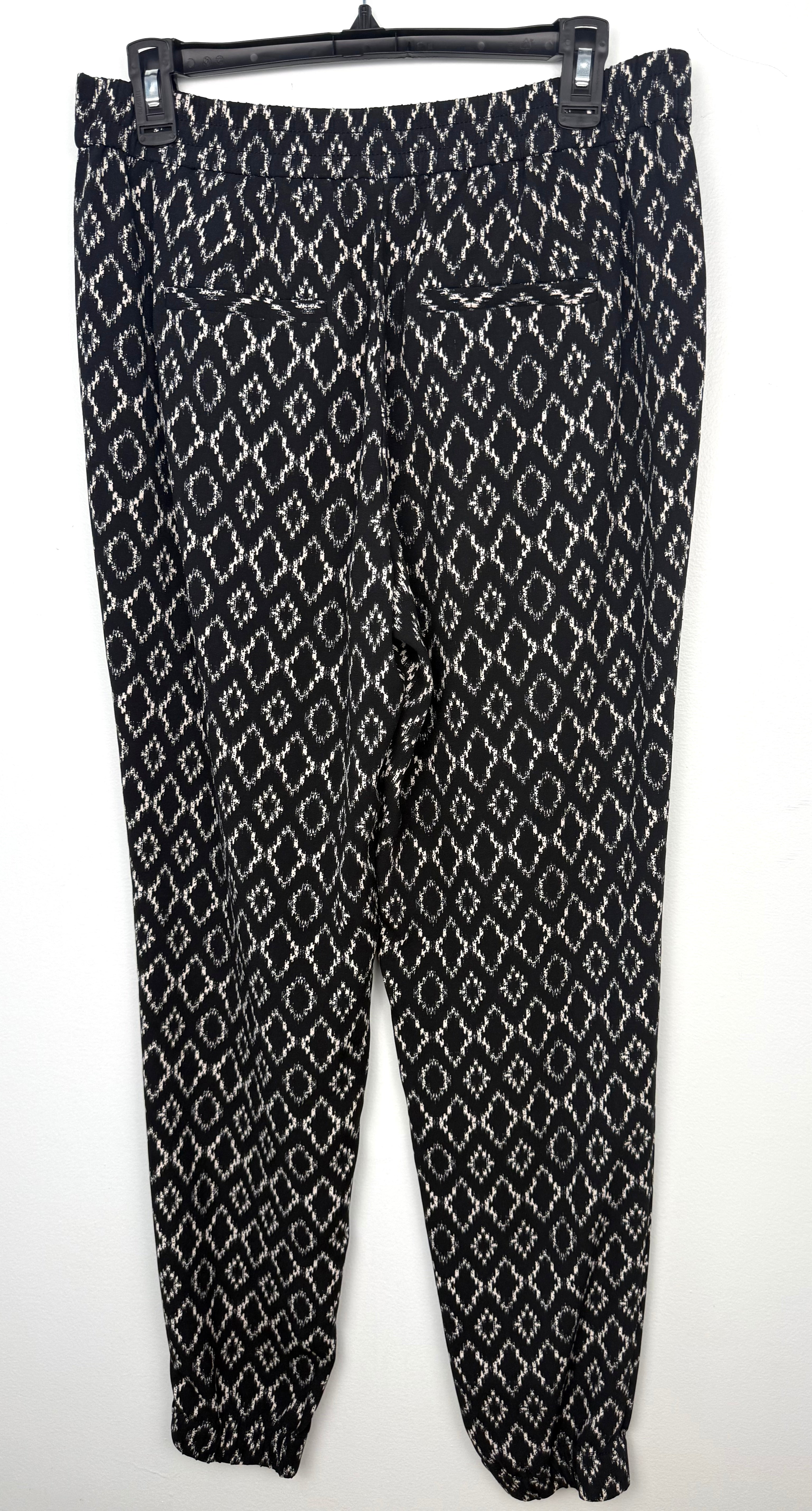 back of Banana Republic Ikat Print Pants  on hanger
