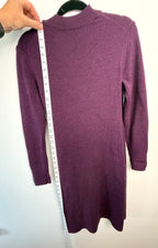 back of Banana Republic Knit Wrap Dress | Size L measuring 39" long 