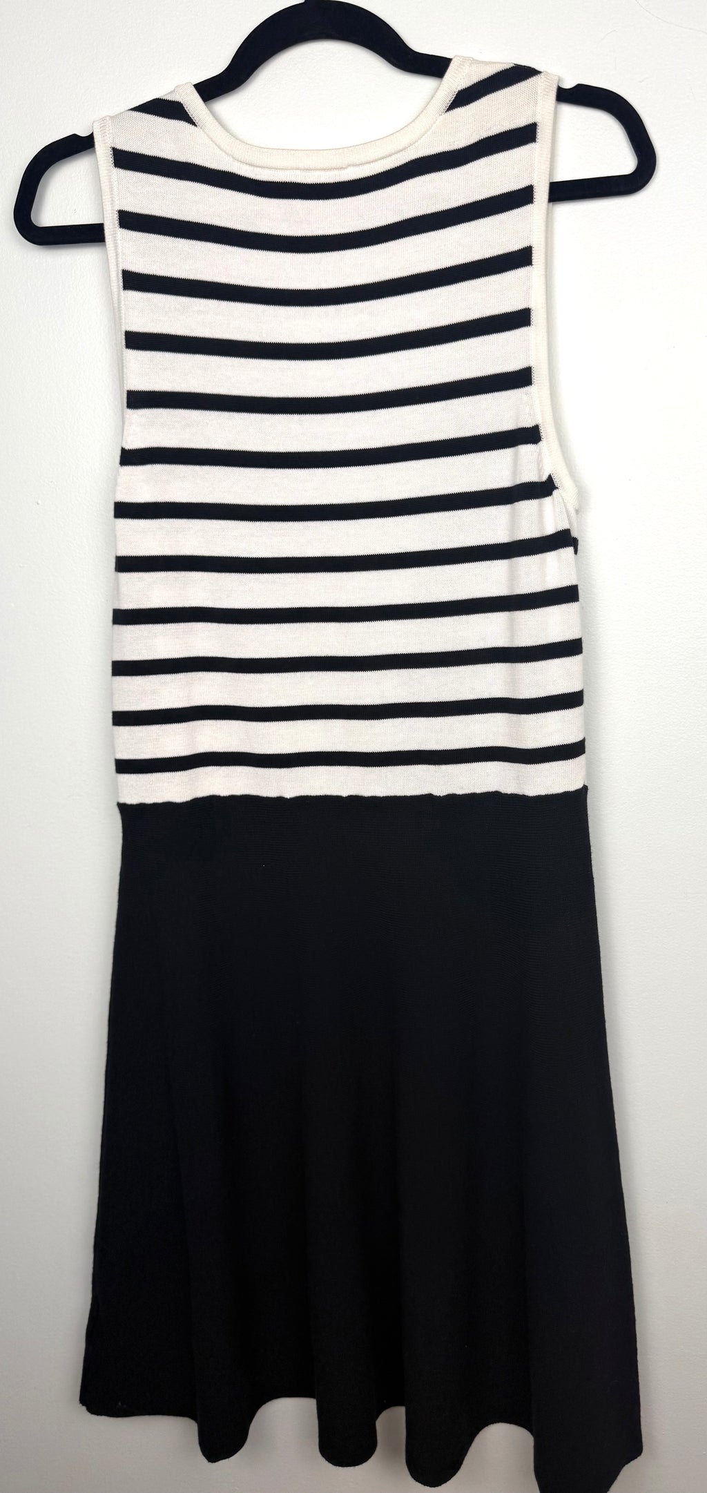 back of GAP 100% Cotton Sleeveless Fit-and-Flare Knit Dress at Blue Sparrow Shop 