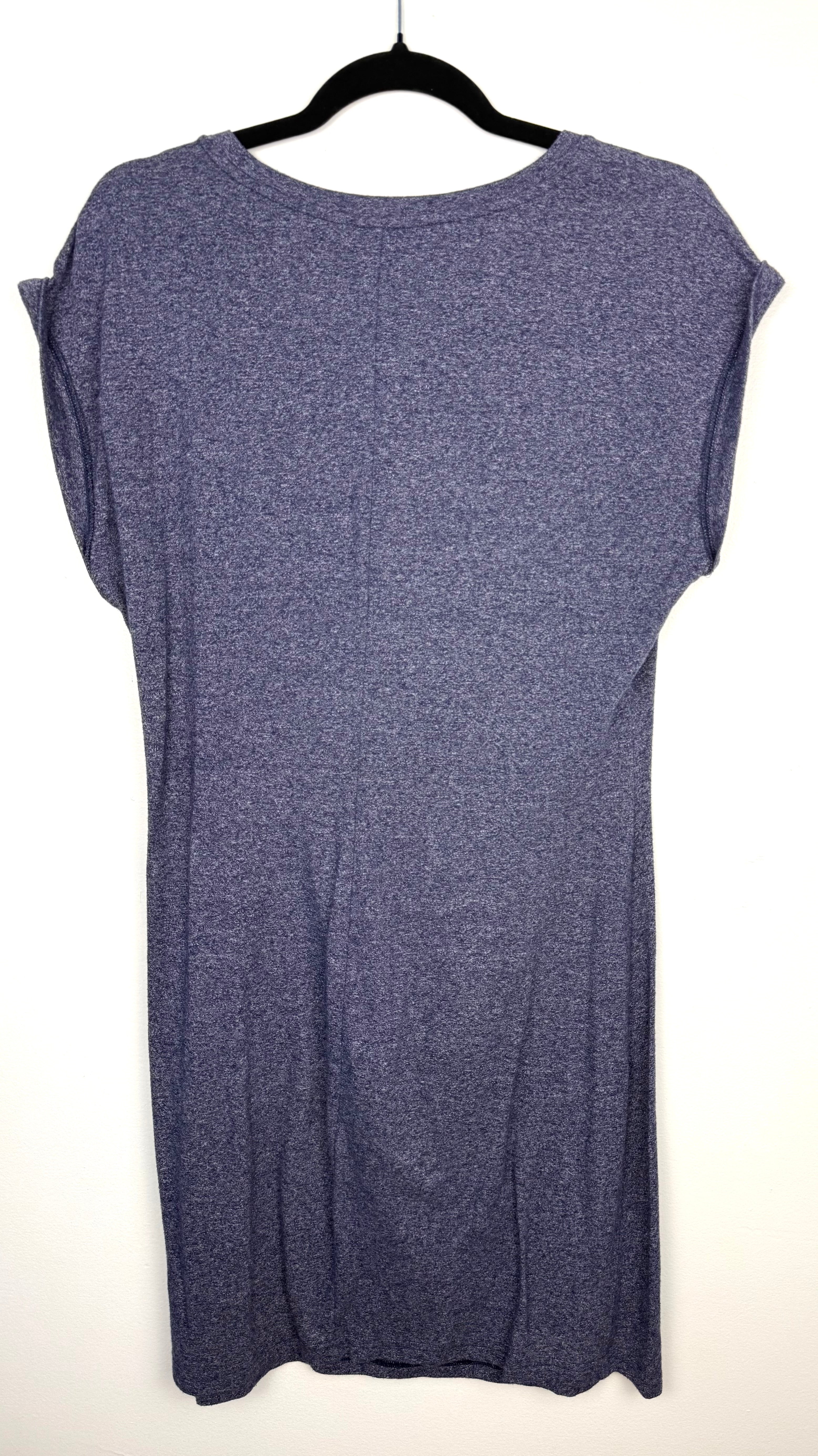 back of GAP Knotted Universally Flattering T-Shirt Dress | Size M at Blue Sparrow Shop  on hanger