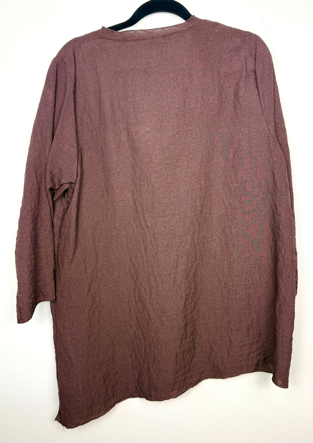 back of Habitat Button-Front Tunic | Size L  at Blue Sparrow Shop