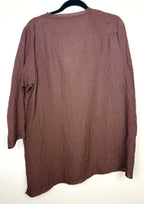 back of Habitat Button-Front Tunic | Size L  at Blue Sparrow Shop