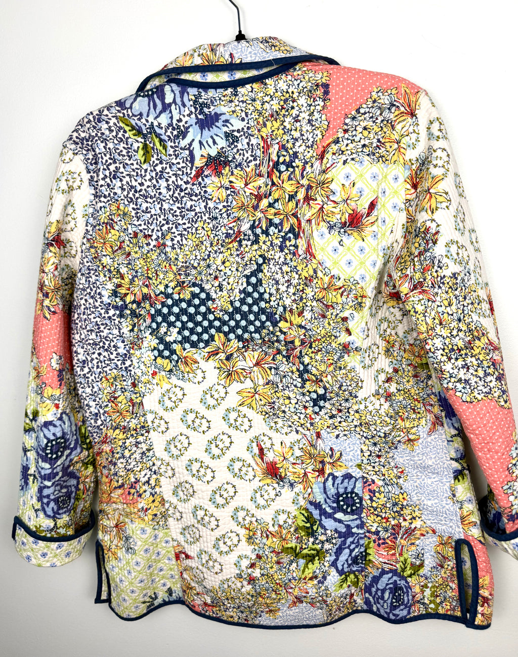 back of Handmade Reversible Quilted Patchwork Jacket