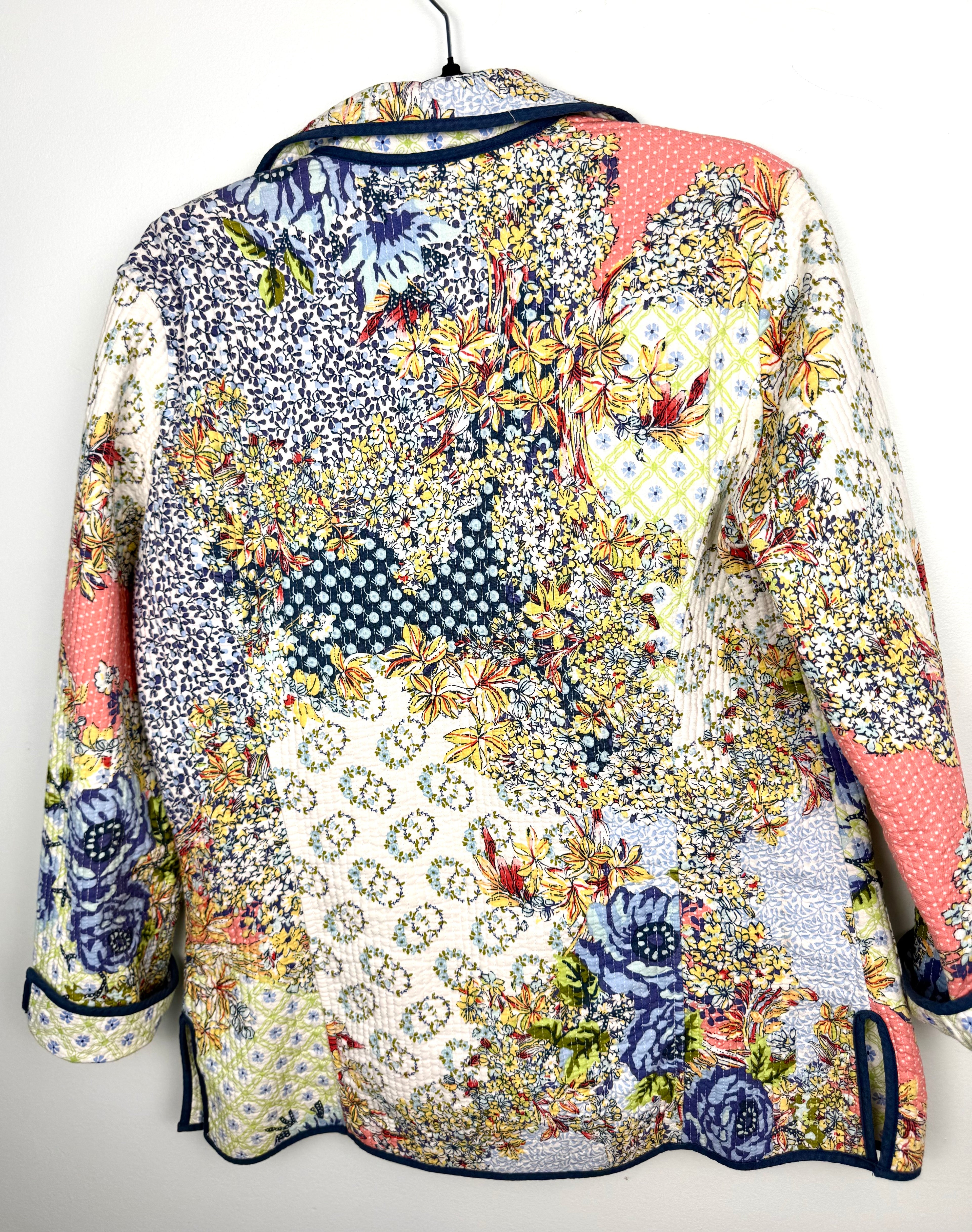 back of Handmade Reversible Quilted Patchwork Jacket