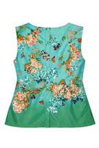 back of Linea Domani Sleeveless Blouse at Blue Sparrow Shop