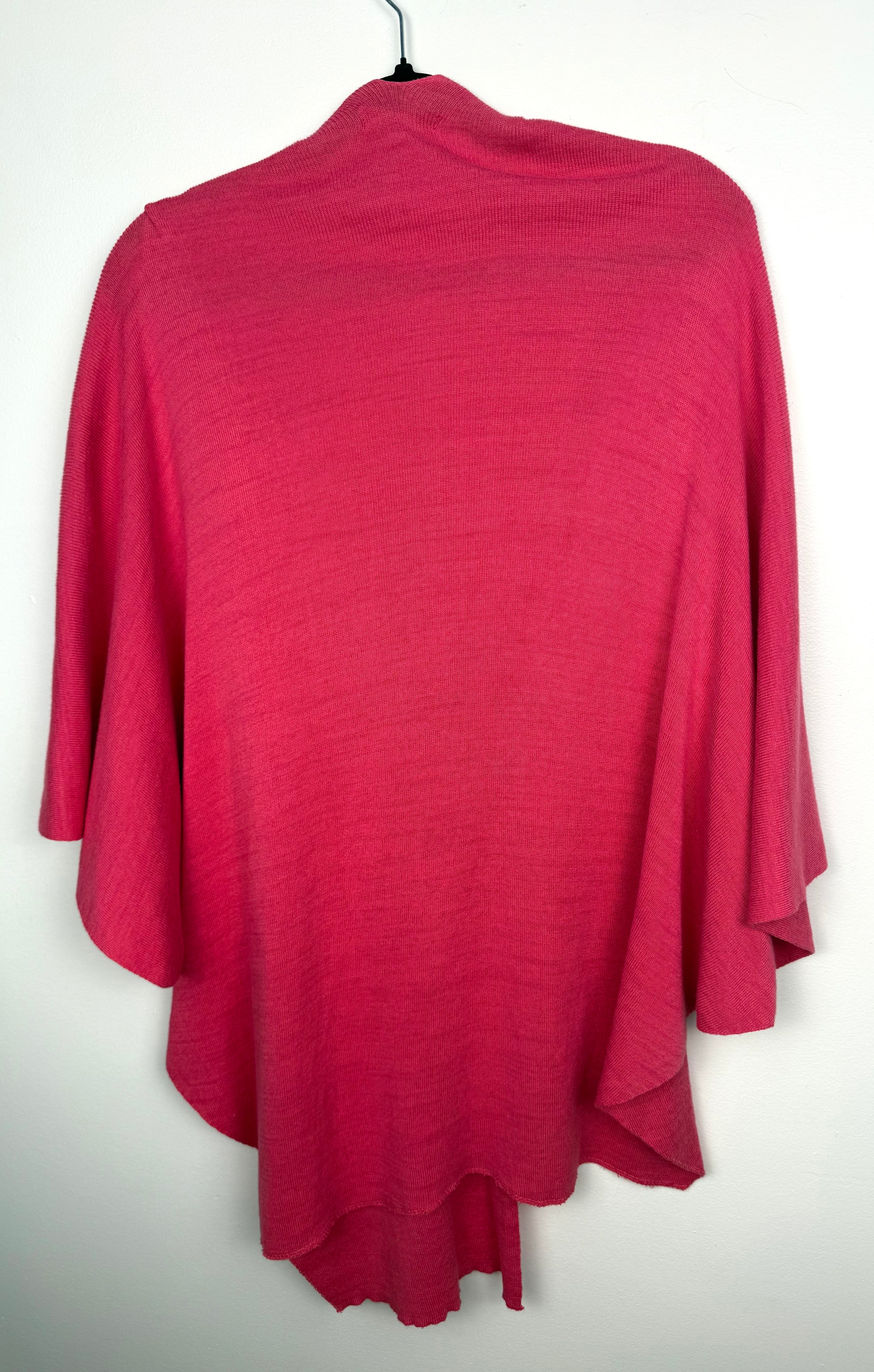 back of  Made in Canada Parkhurst Draped Wrap Cape  at Blue Sparrow Shop