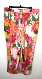 back of Made in Canada Picadilly Wide Leg  Palazzo Style Pants | Size XXL at Blue Sparrow Shop on hanger